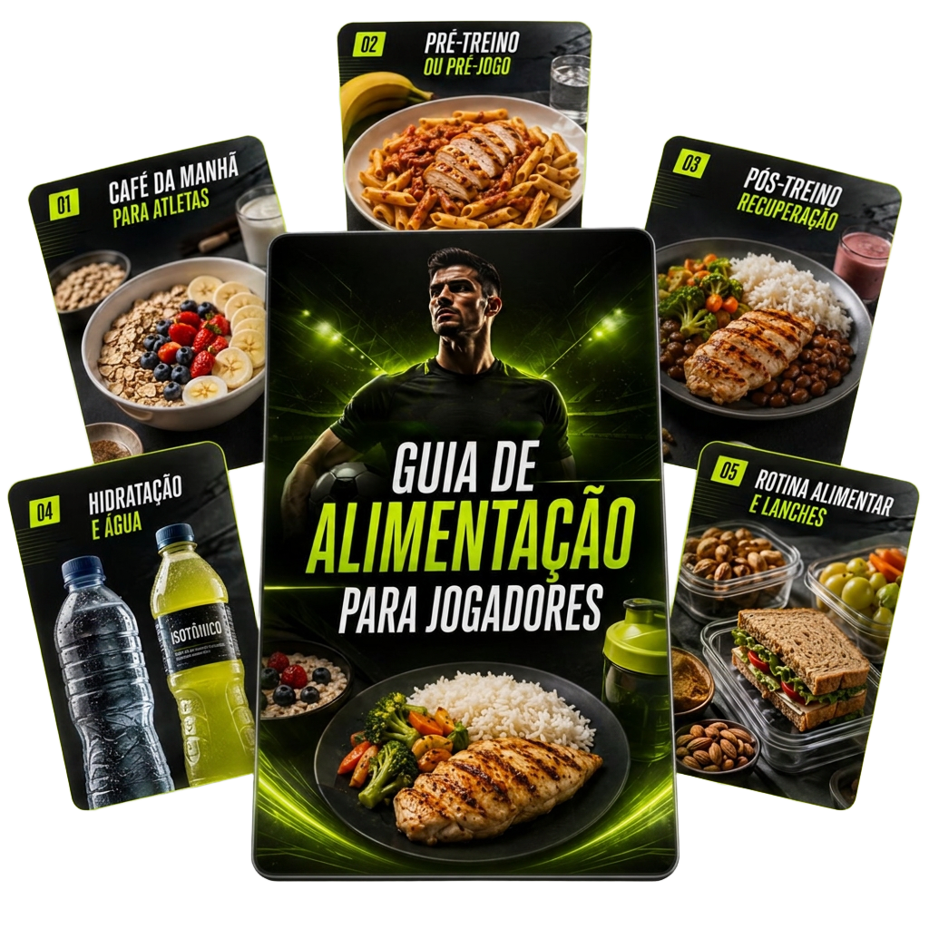 Mockup do bônus Guia de Alimentação para Jogadores